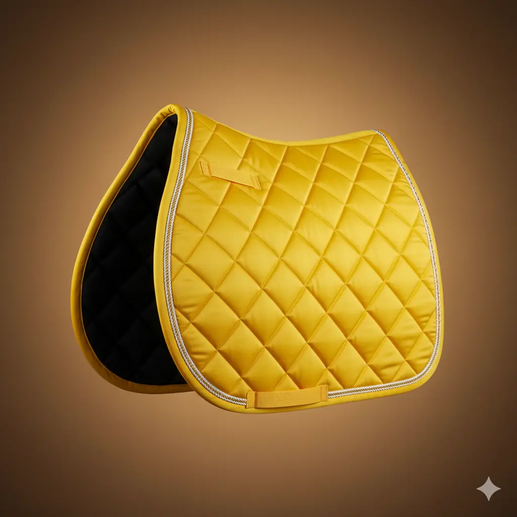 Luxury Yellow Horse Saddle Pad