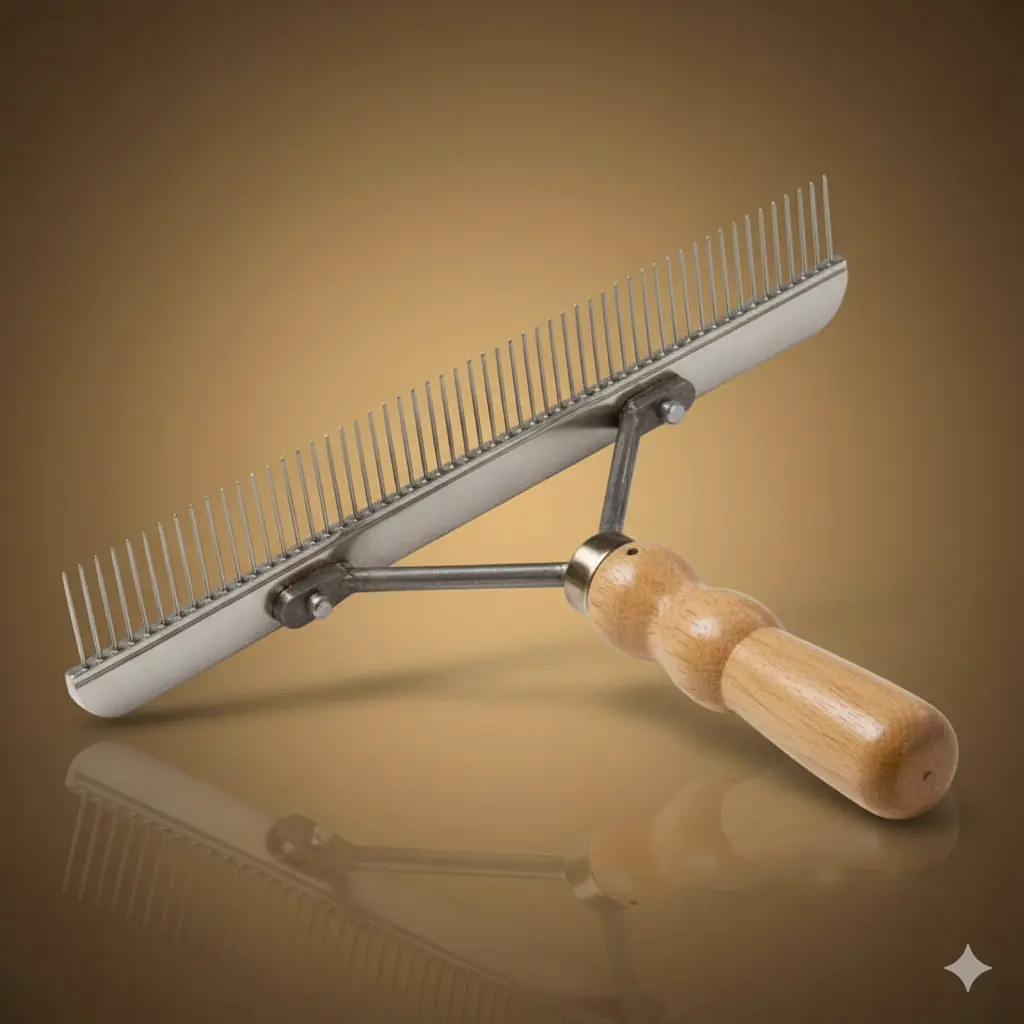 Wooden Handle Horse Grooming Comb